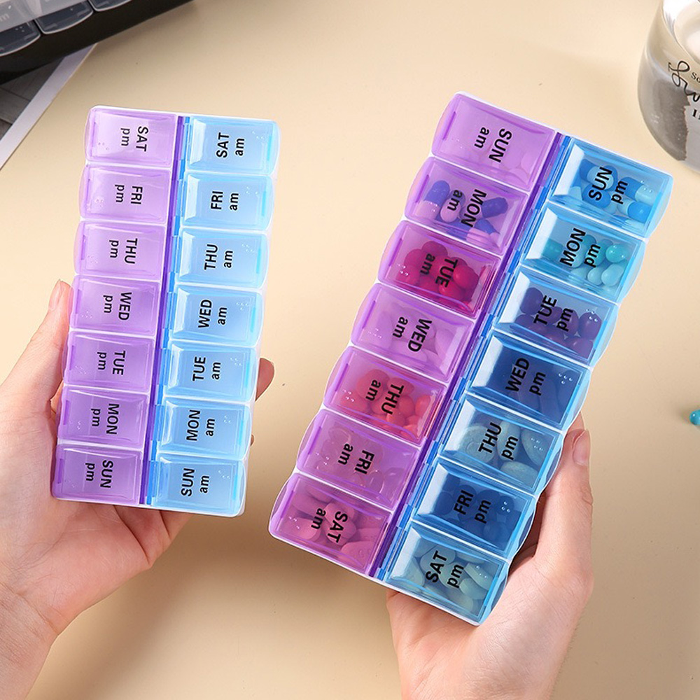 Laptops - 14 Compartments Independent Pill Case Portable