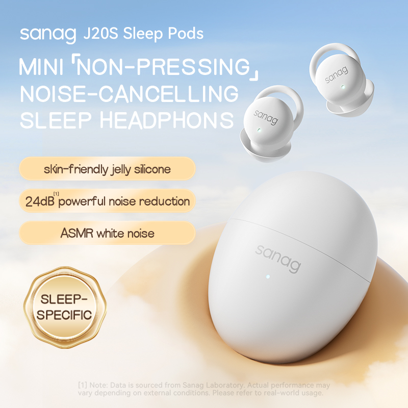 Sleep Mask Headphones Bluetooth - Sanag J20 Wireless Earphones Sleep Pods
