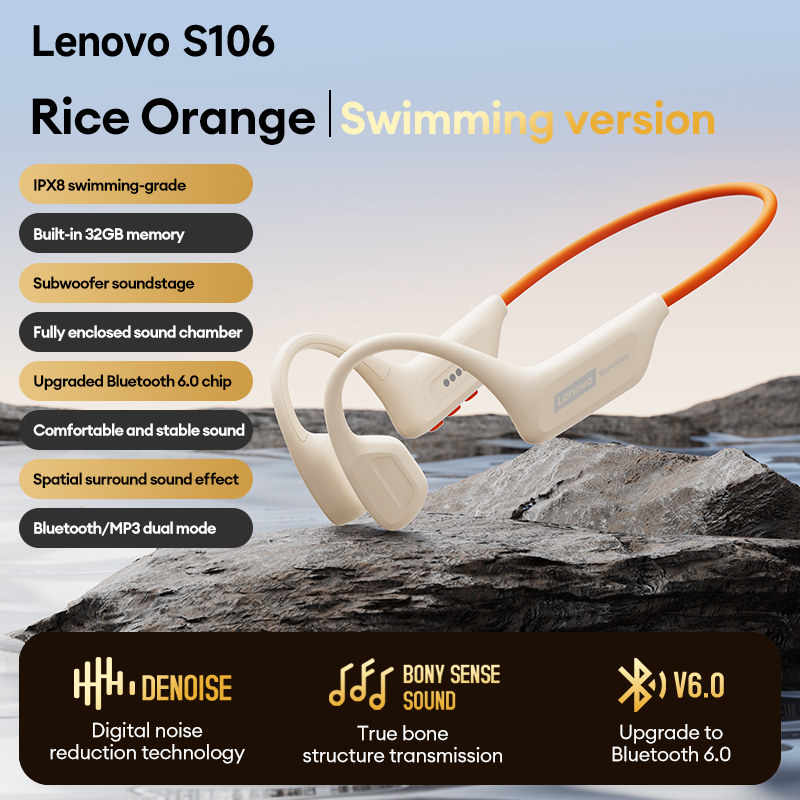 Choice Lenovo S106 Bone Conduc - Bone Conduction Running Headphones 评论和价格