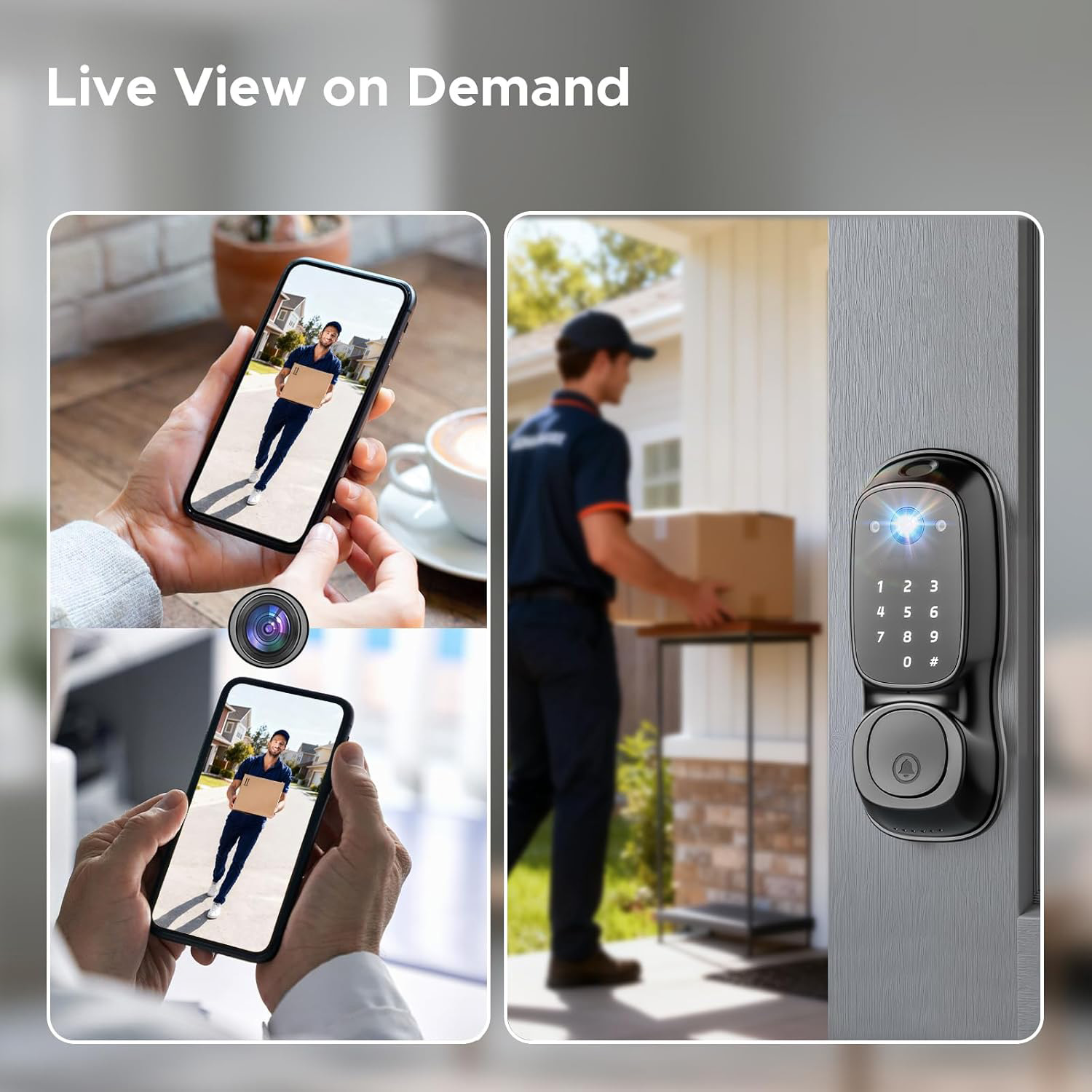 Tuya Wifi Smart Door Lock ‎Cam - Cameras 评论和价格