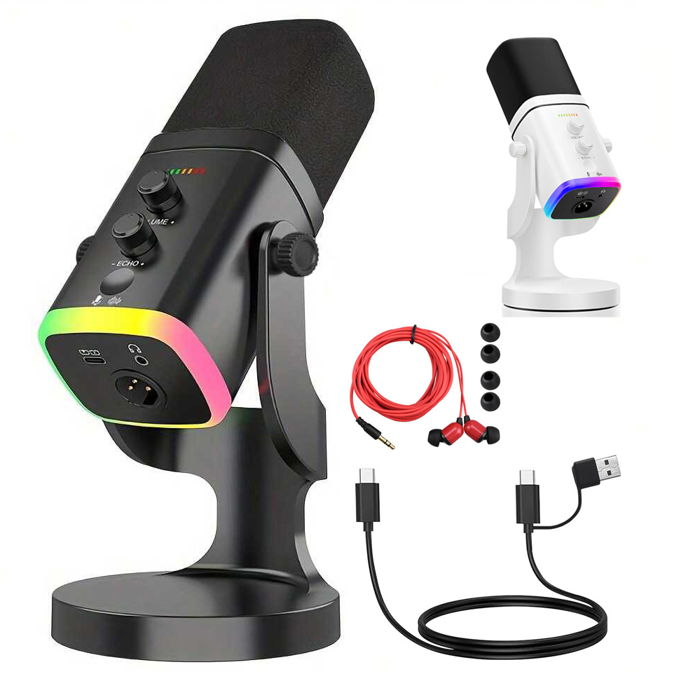 USB/XLR Dynamic Microphone for - Gaming Headset With Mic Rgb 评论和价格