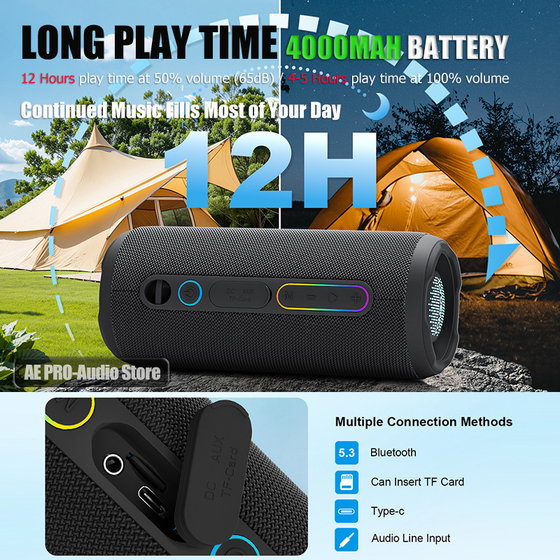 30W Portable Bluetooth Speaker - Portable Bluetooth Speaker Waterproof Ipx7 评论和价格