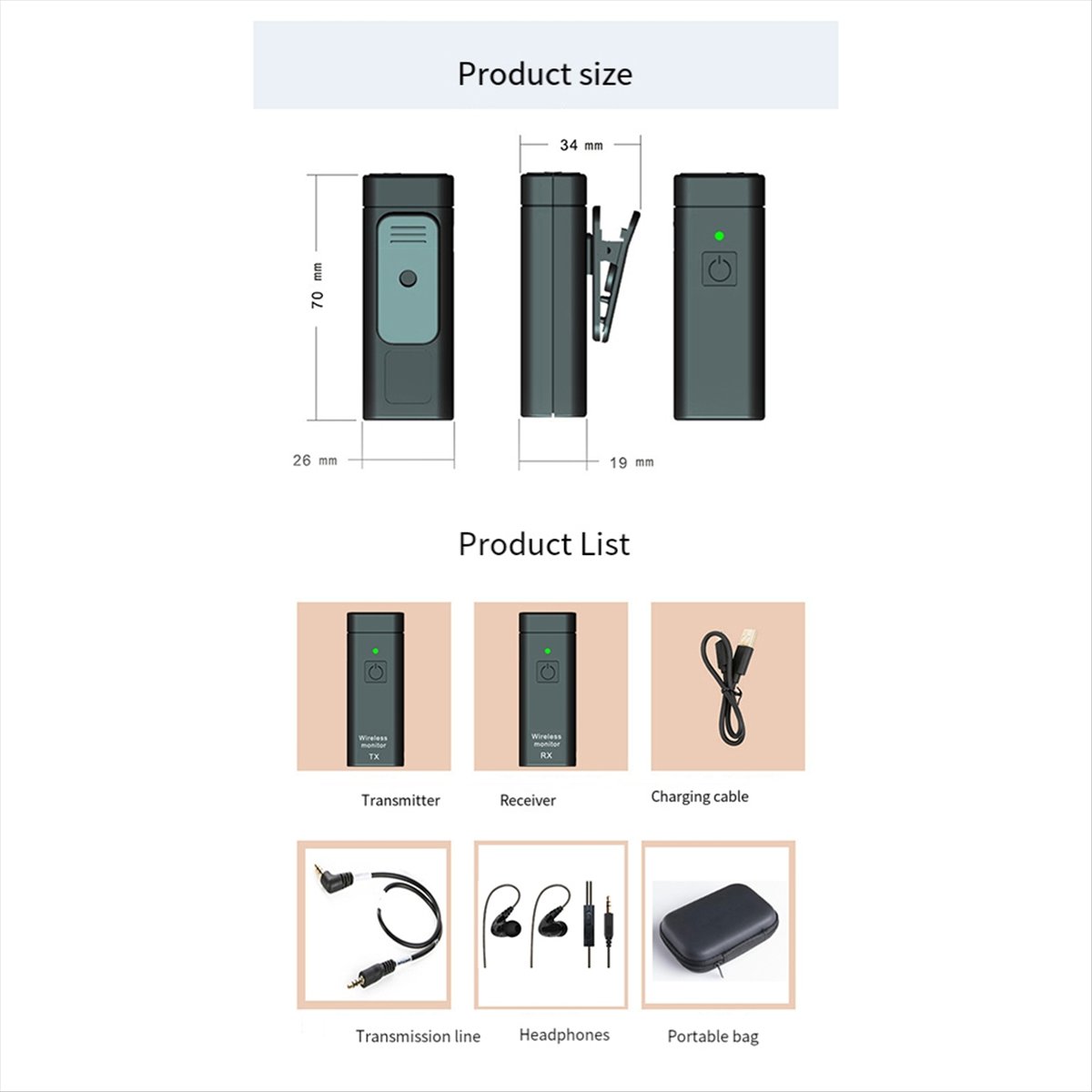 ONGE Wireless Earphone Monitor - In Ear Monitors For Singers 评论和价格
