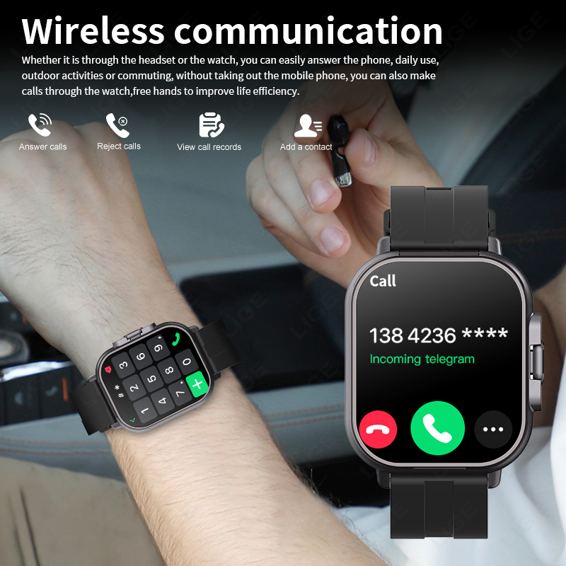 LIGE New 2 In 1 TWS Smart Watc - Tws Earbuds Bluetooth 5.3 评论和价格