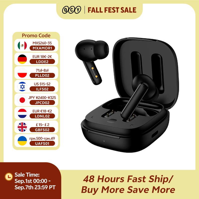 QCY T13 ANC Wireless Earphones - Tws Earbuds Bluetooth 5.3 评论和价格