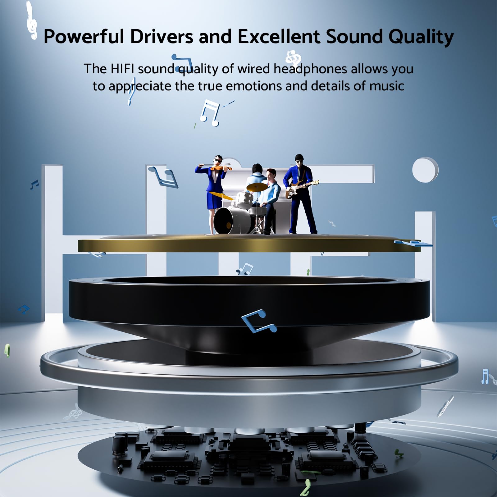 9D Bass Stereo Type C and 3.5m - Type C Wired Earphones With Mic 评论和价格
