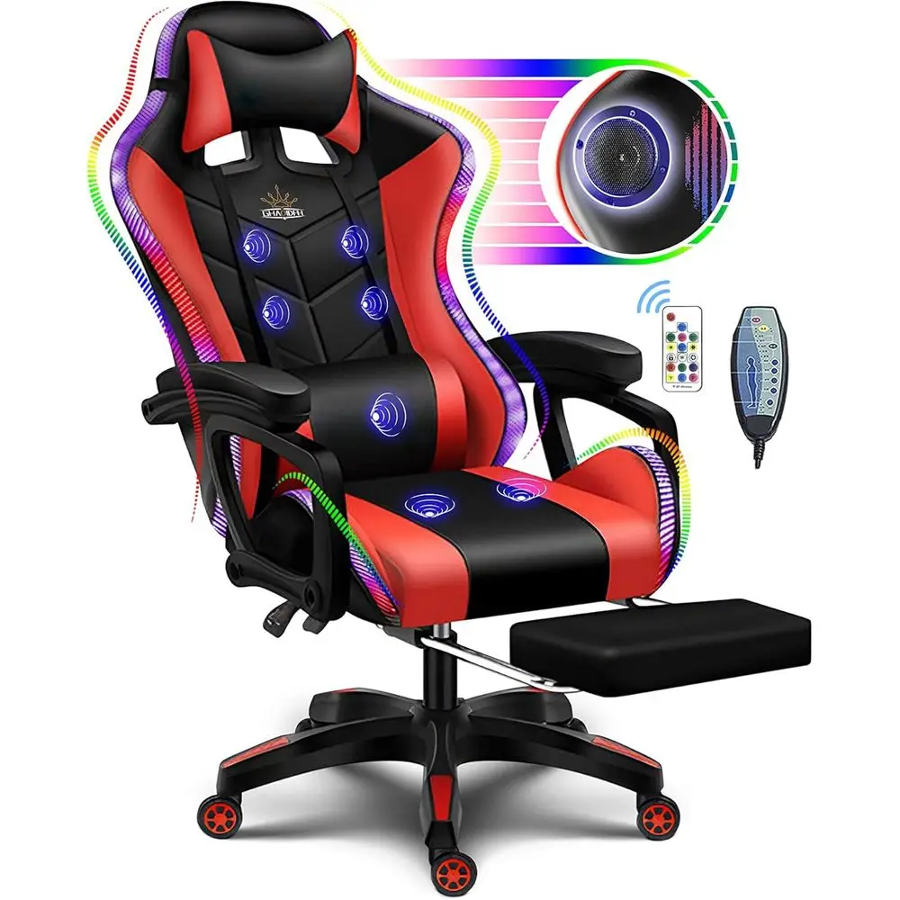 Ergonomic High-Back Gaming Cha - Speakers 评论和价格