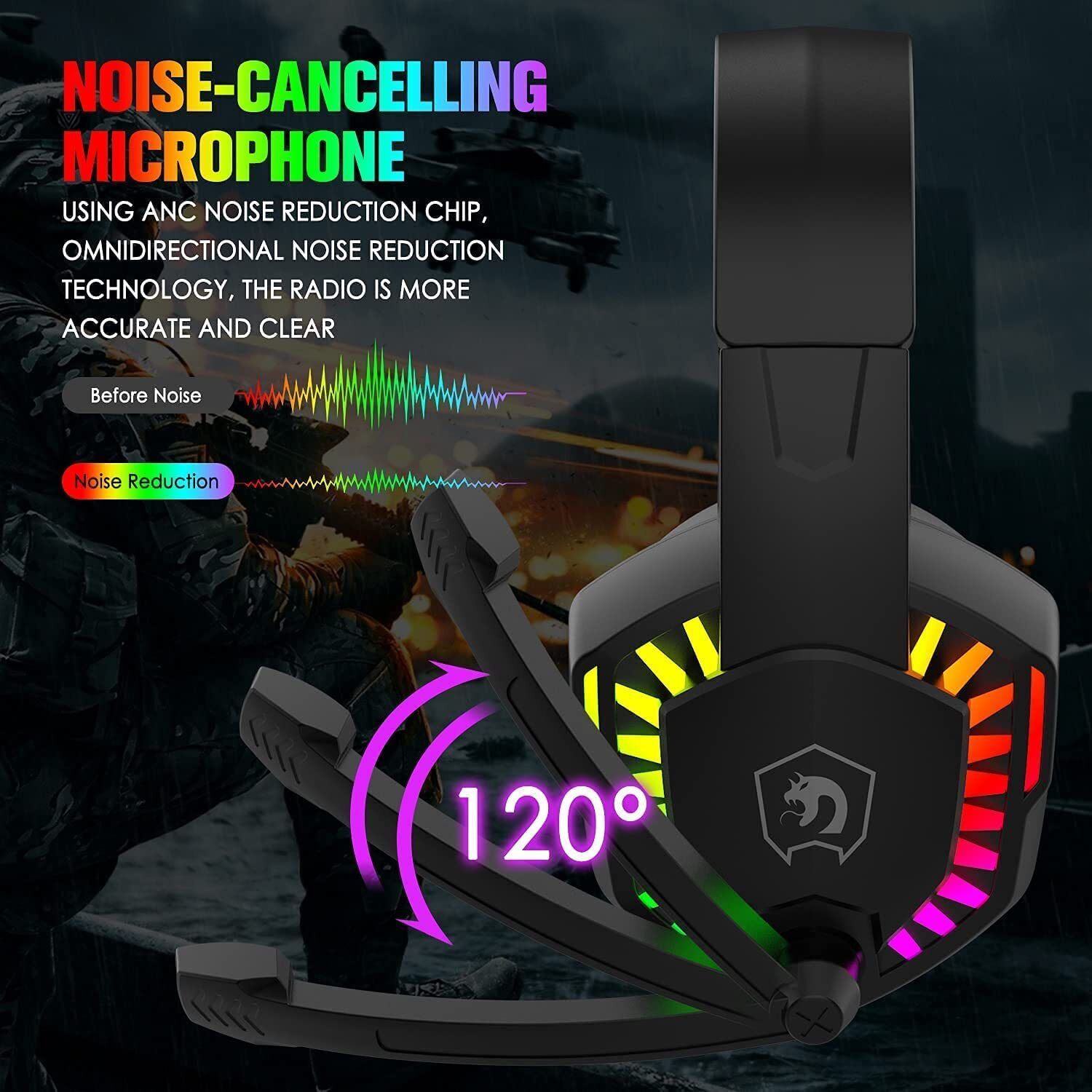 MAMBASNAKE CY907 Wired Gaming  - Gaming Headset With Mic Rgb 评论和价格