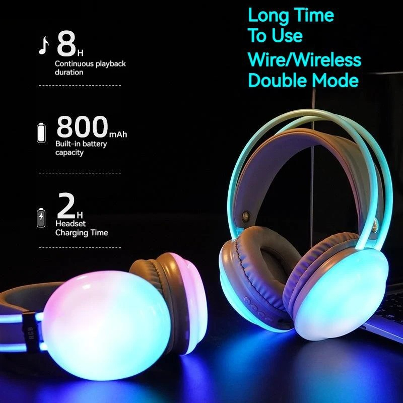 Gamer Wireless Bluetooth Headp - Gaming Headset With Mic Rgb 评论和价格