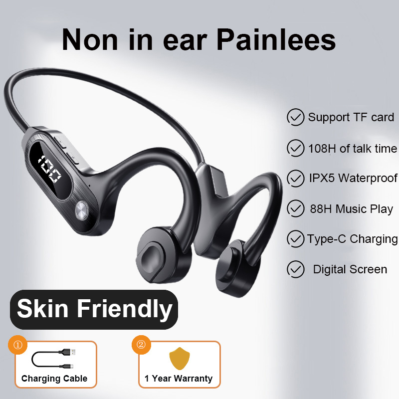 Bone Conduction Bluetooth 5.3  - Bone Conduction Running Headphones 评论和价格