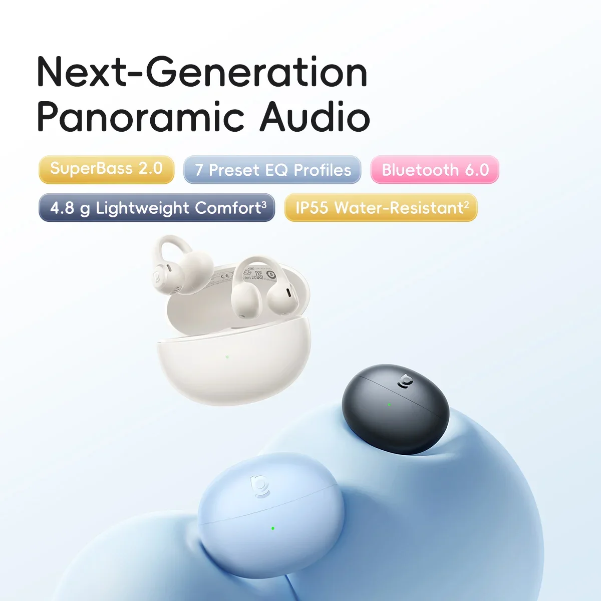 Baseus Bass BC1 Lite Open Ear  - Open Ear Air Conduction Headphones 评论和价格