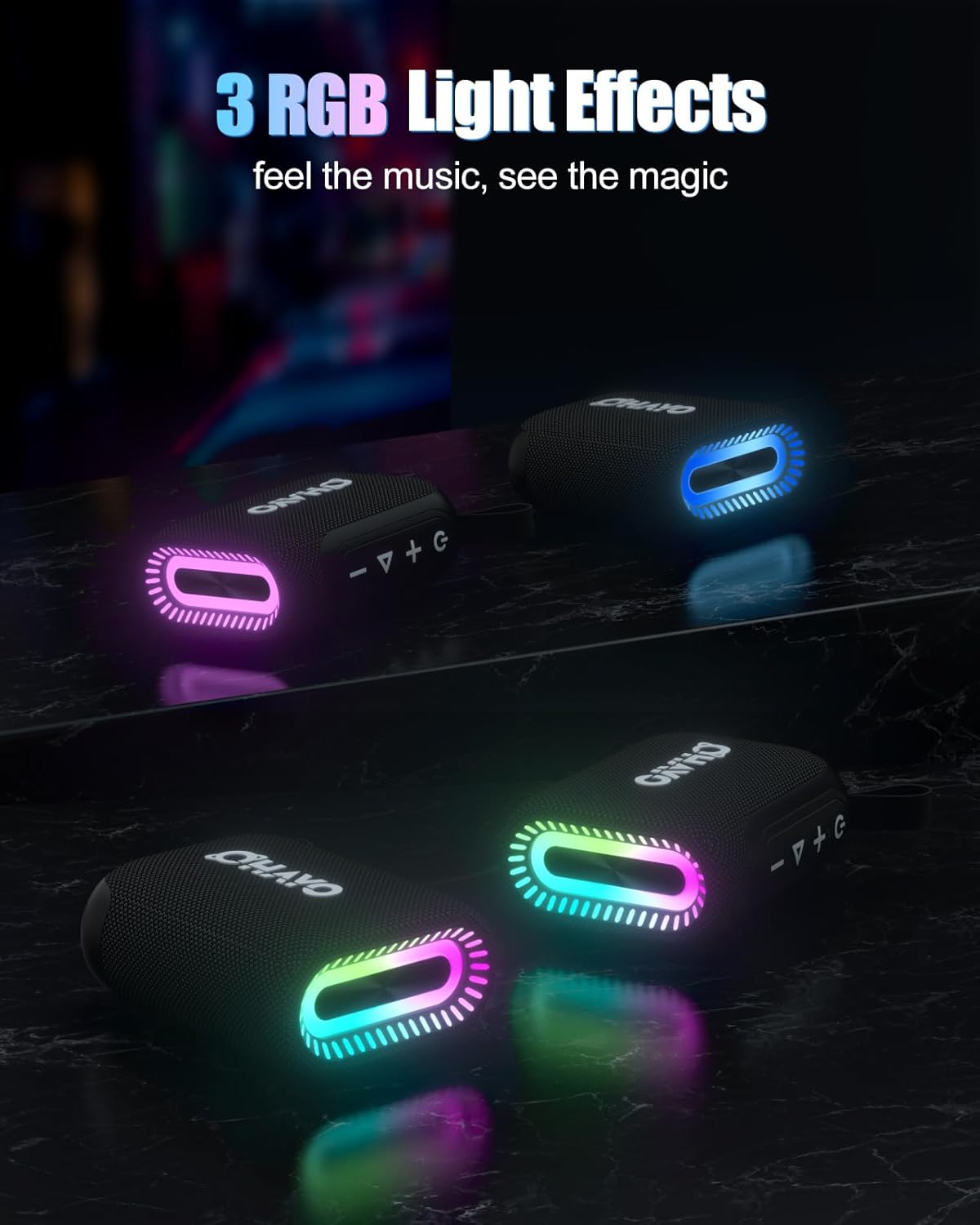 OHAYO Bluetooth Shower Speaker - Portable Bluetooth Speaker Waterproof Ipx7 评论和价格