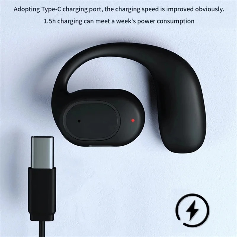 Single One Ear Hook Bone Condu - Open Ear Air Conduction Headphones 评论和价格