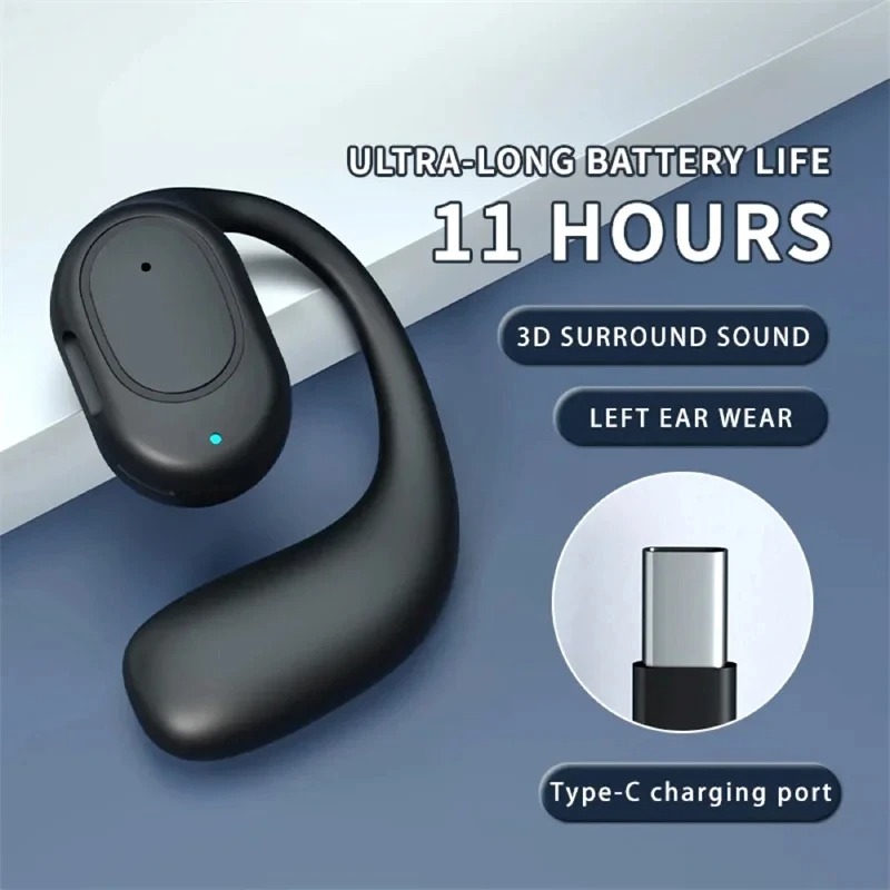 Single One Ear Hook Bone Condu - Open Ear Air Conduction Headphones 评论和价格