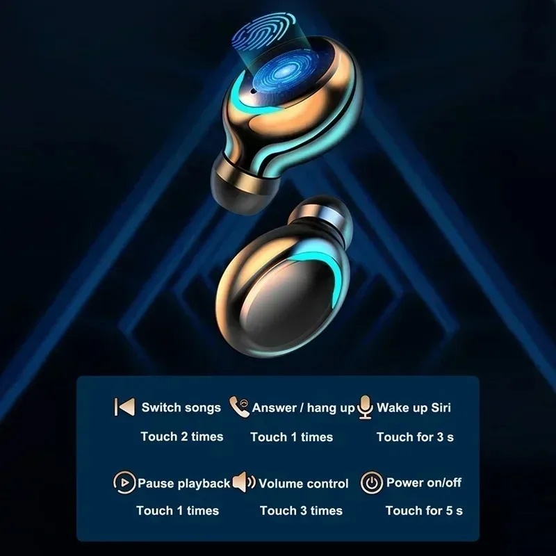 New F9 Bluetooth Headphones 9D - Tws Earbuds Bluetooth 5.3 评论和价格