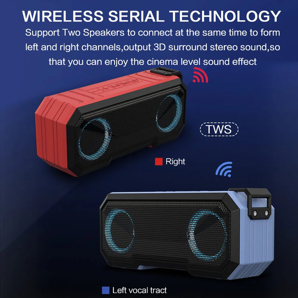 Portable Bluetooth Speaker Wir - Portable Bluetooth Speaker Waterproof Ipx7 评论和价格