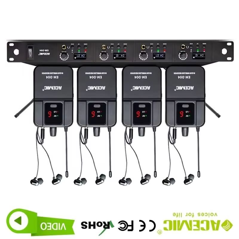 4 Channel Wireless In-Ear Moni - In Ear Monitors For Singers 评论和价格