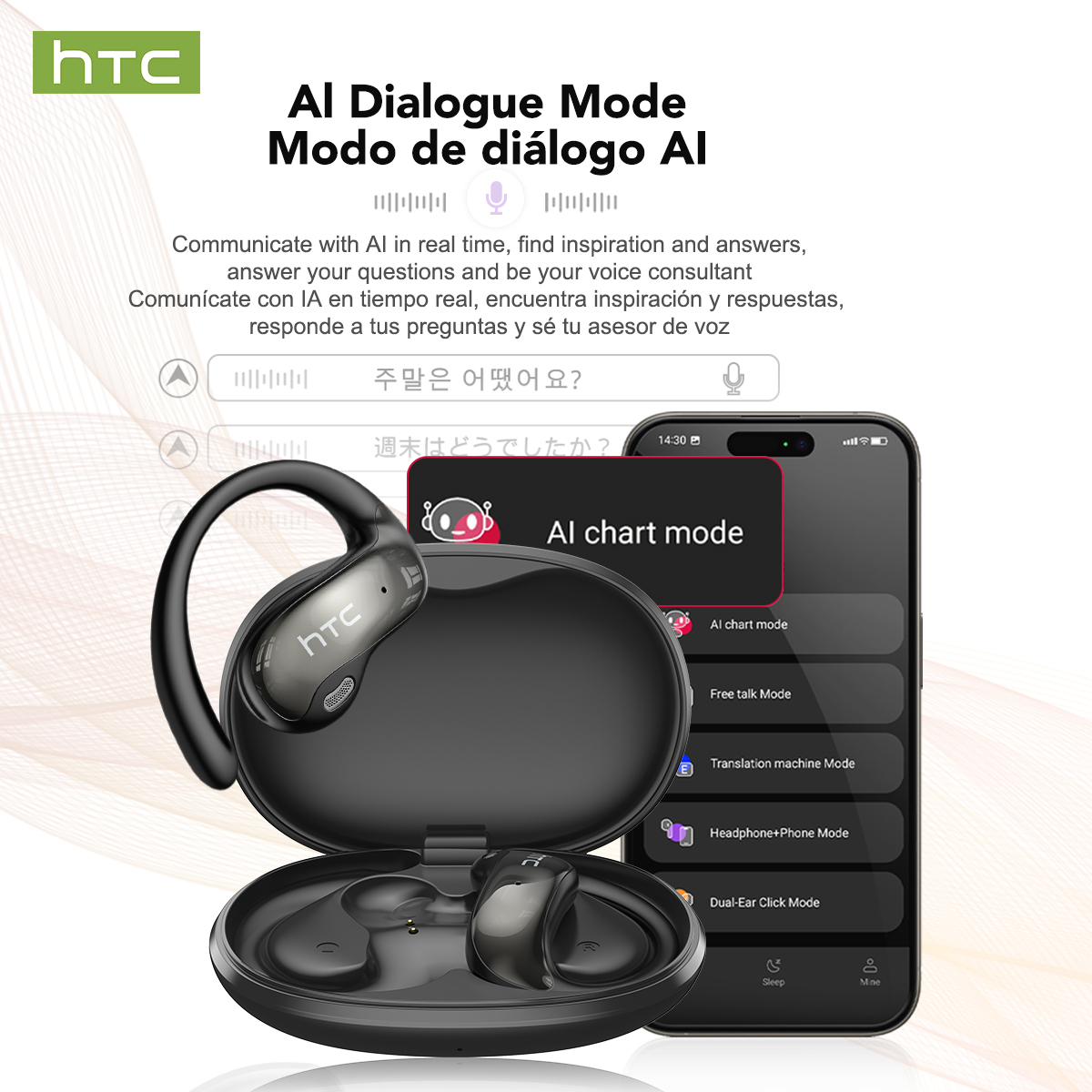 HTC NE19 Bluetooth Earphones A - Type C Wired Earphones With Mic 评论和价格