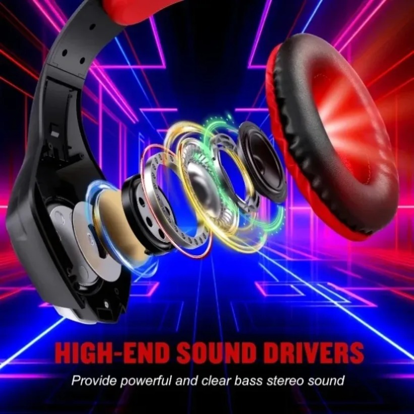 LED Gaming Headphones with Mic - Gaming Headset With Mic Rgb 评论和价格