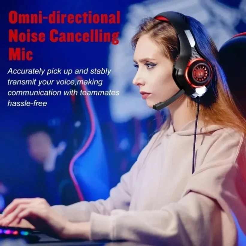 LED Gaming Headphones with Mic - Gaming Headset With Mic Rgb 评论和价格