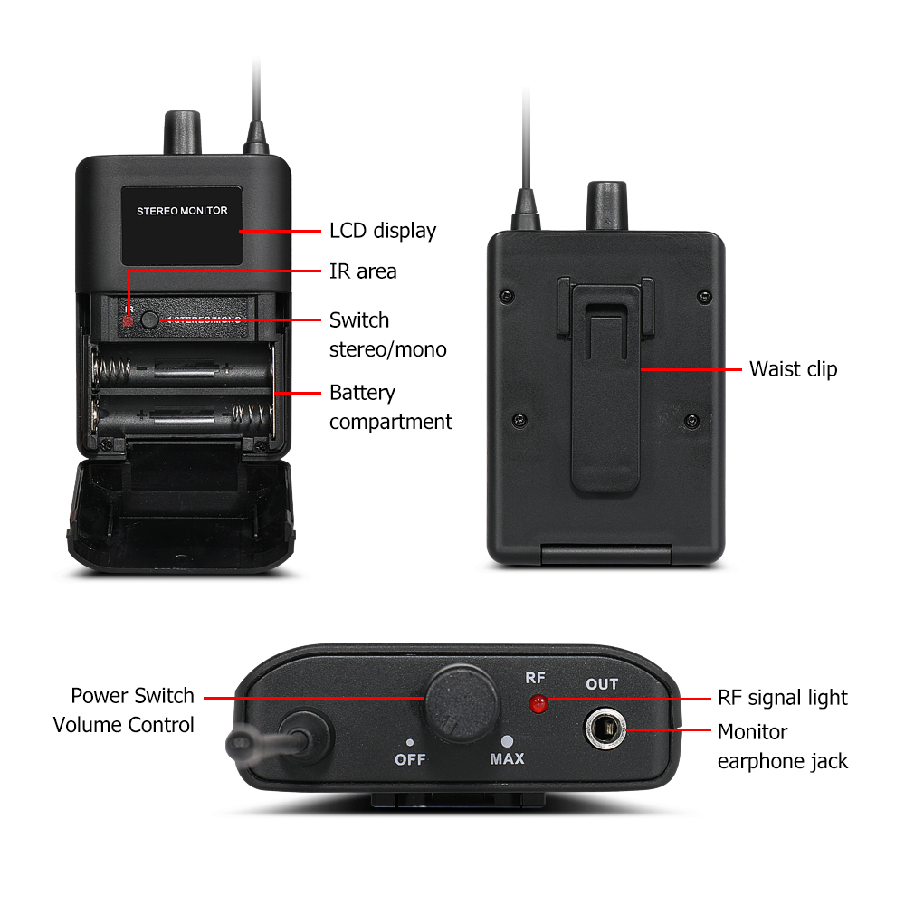 EYK EM100 In Ear Monitor Syste - In Ear Monitors For Singers 评论和价格
