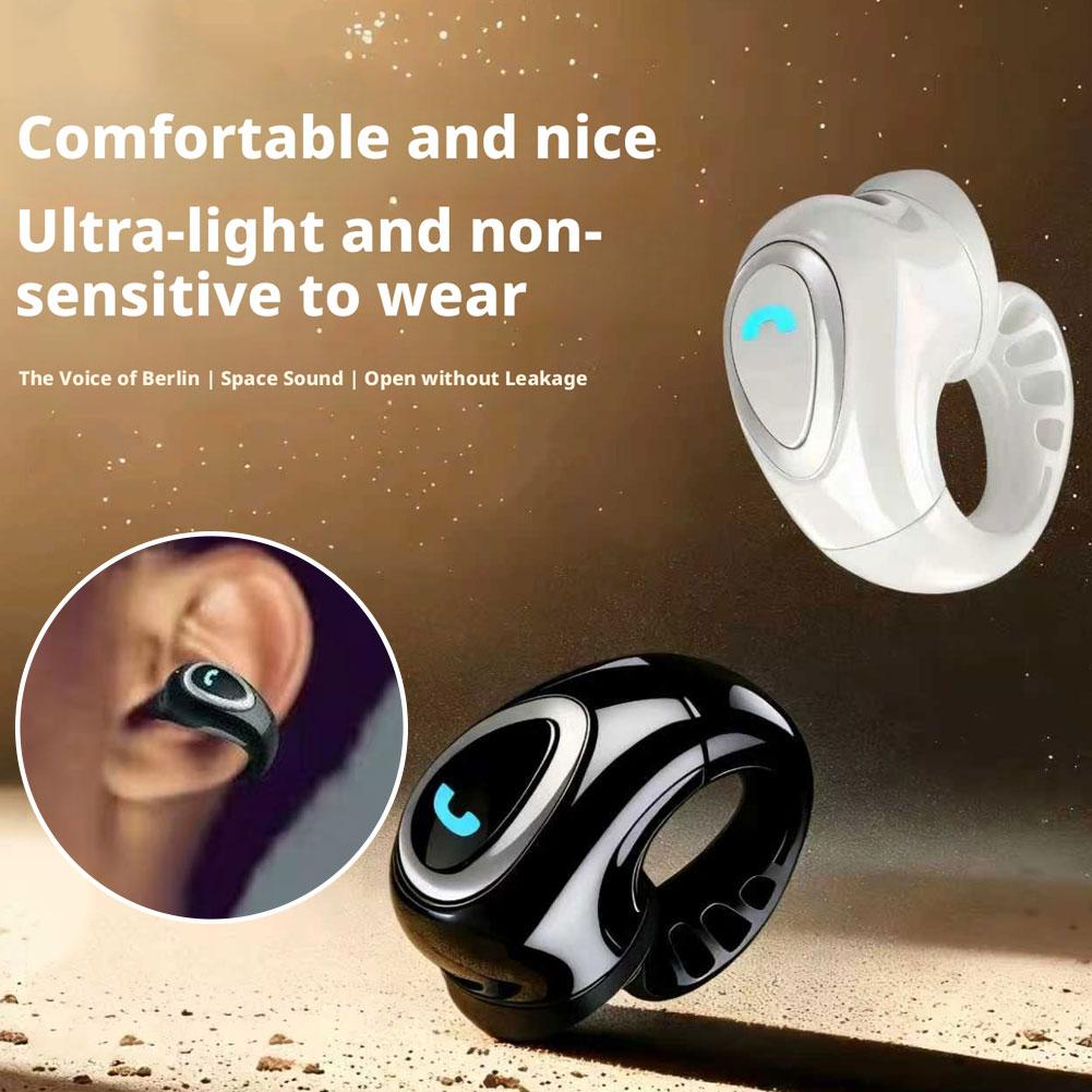 Bluetooth Wireless Ear-clip Si - Open Ear Air Conduction Headphones 评论和价格
