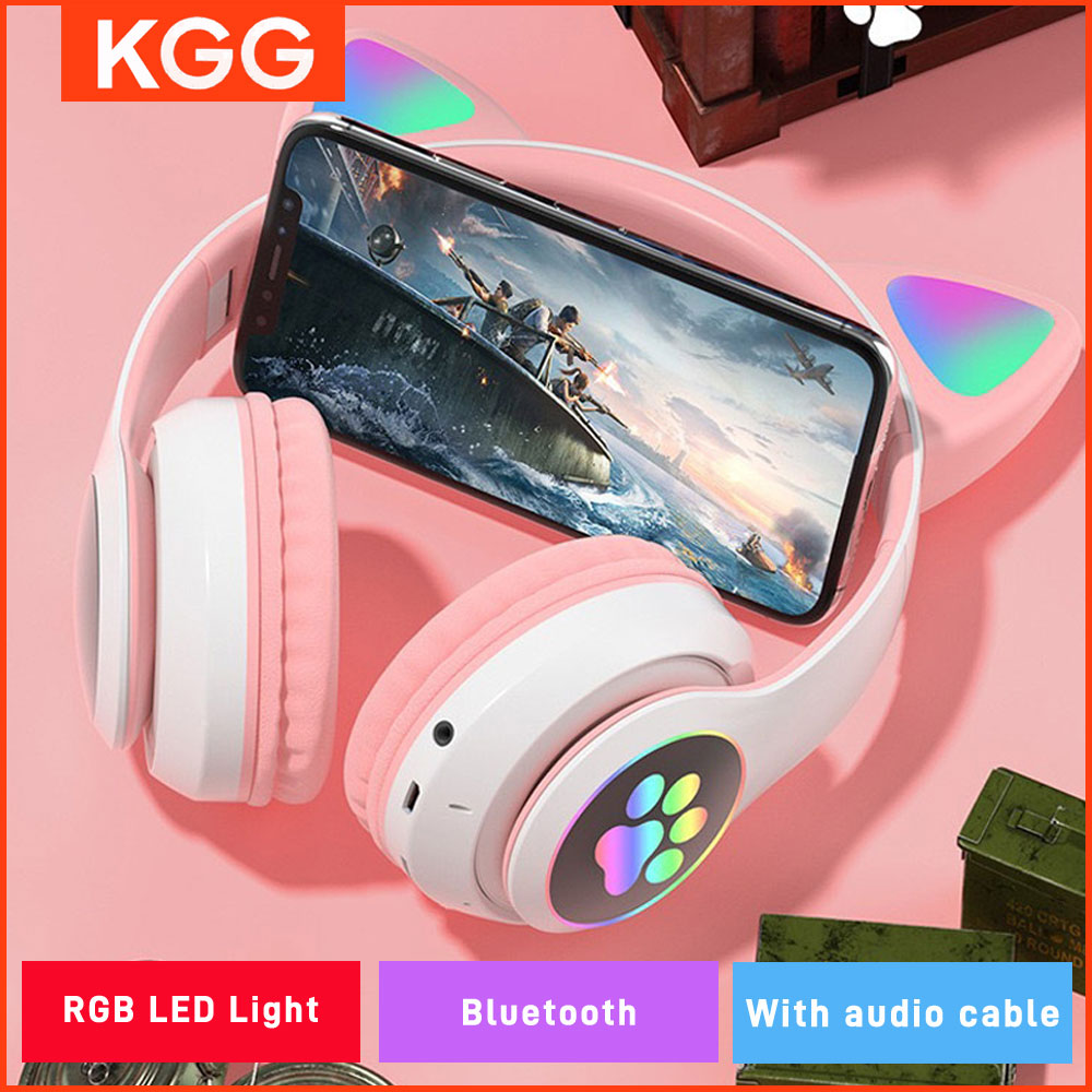 Cat Ears Headphones Flash Ligh - Cat Ear Bluetooth Headset Led 评论和价格