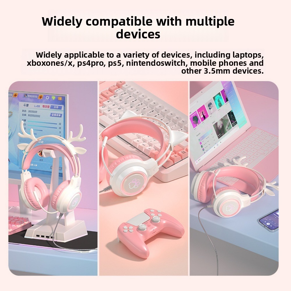 RGB Gaming Earphones with High - Gaming Headset With Mic Rgb 评论和价格